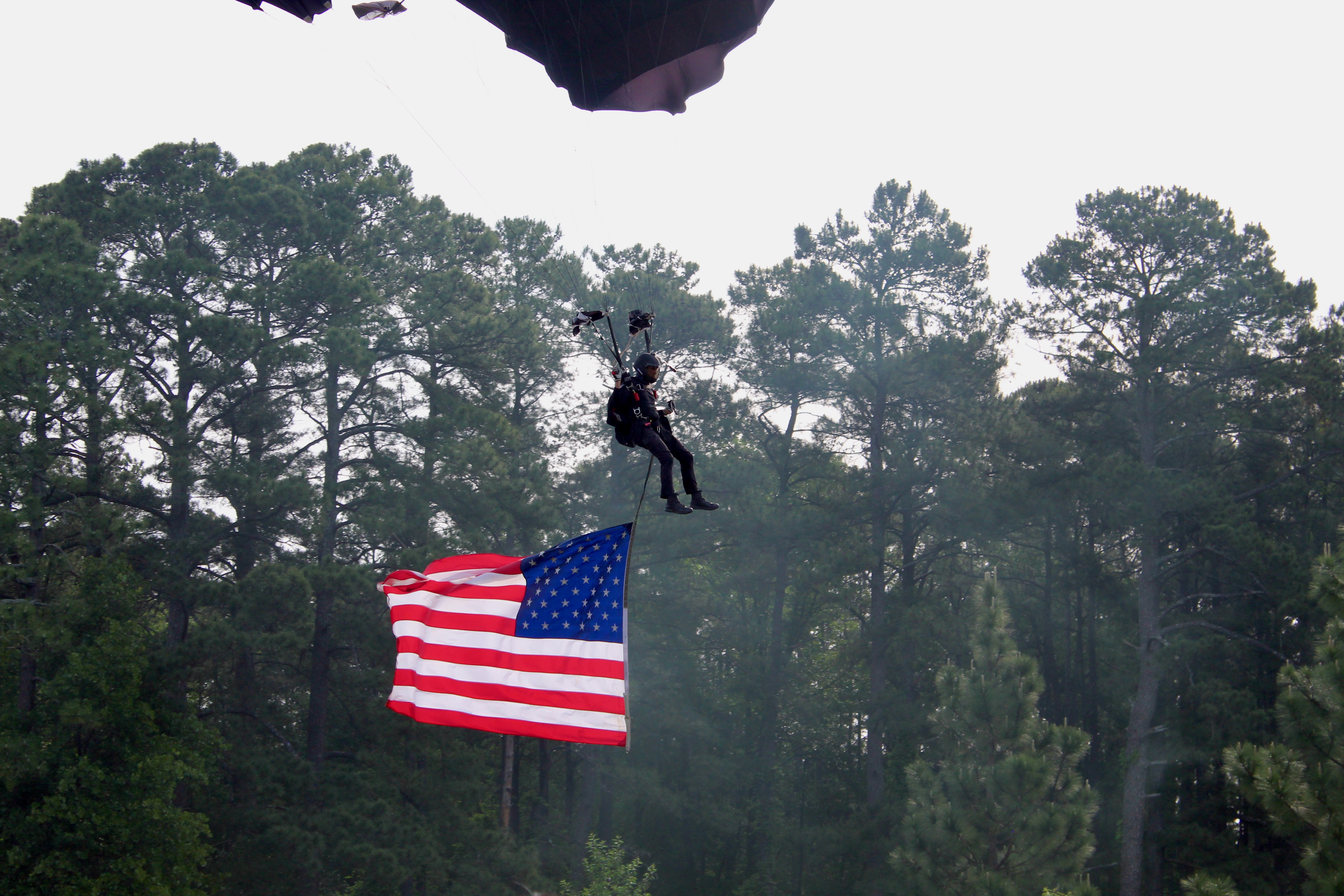 American Flag Parachute In