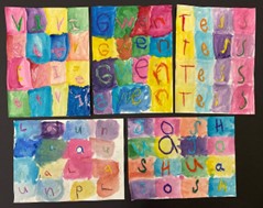 First Grade Art Watercolor Resist Technique Collage