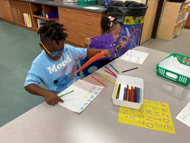 Kindergarten Art Name Creation