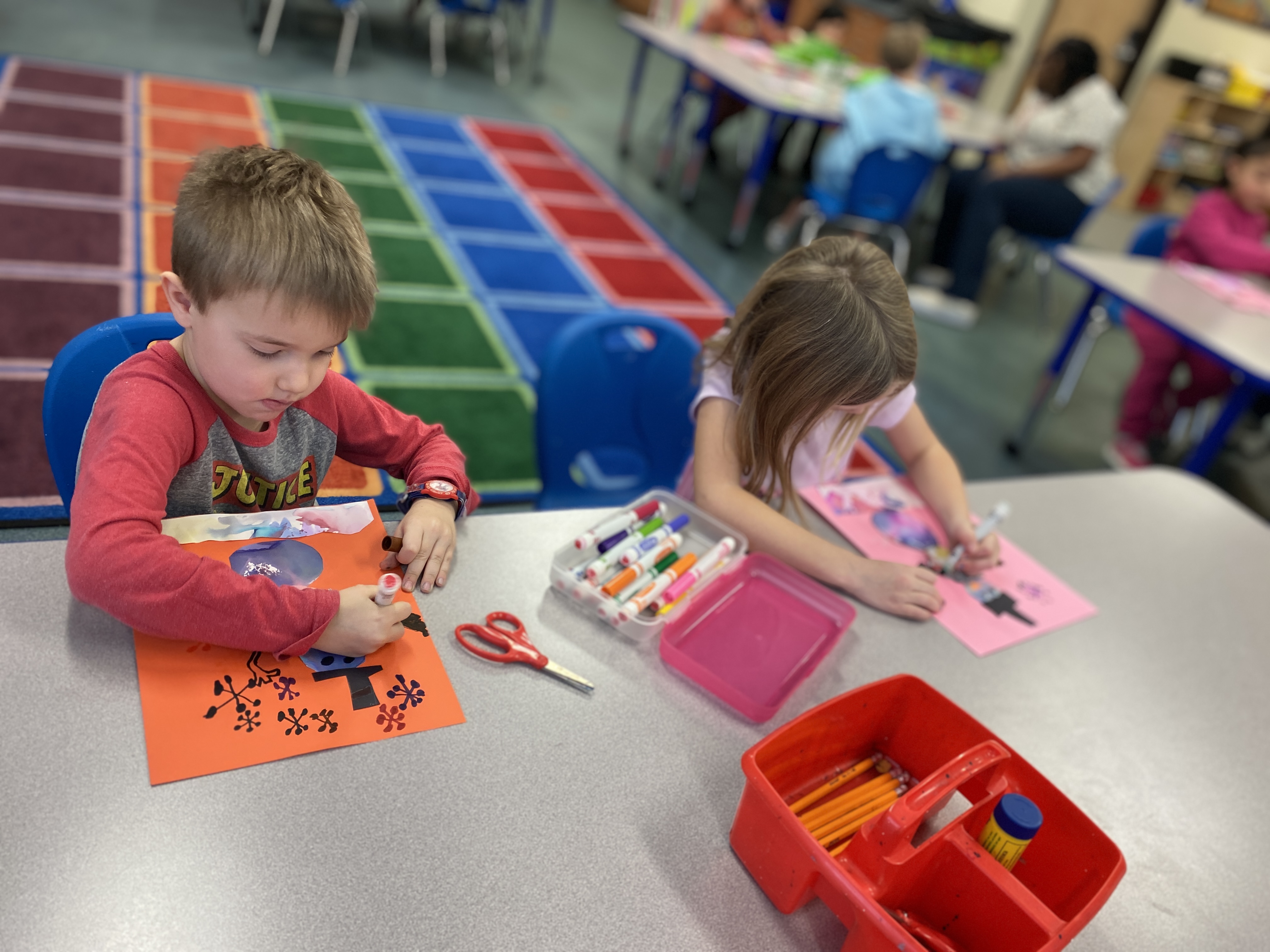 Kindergarten Snowman Art
