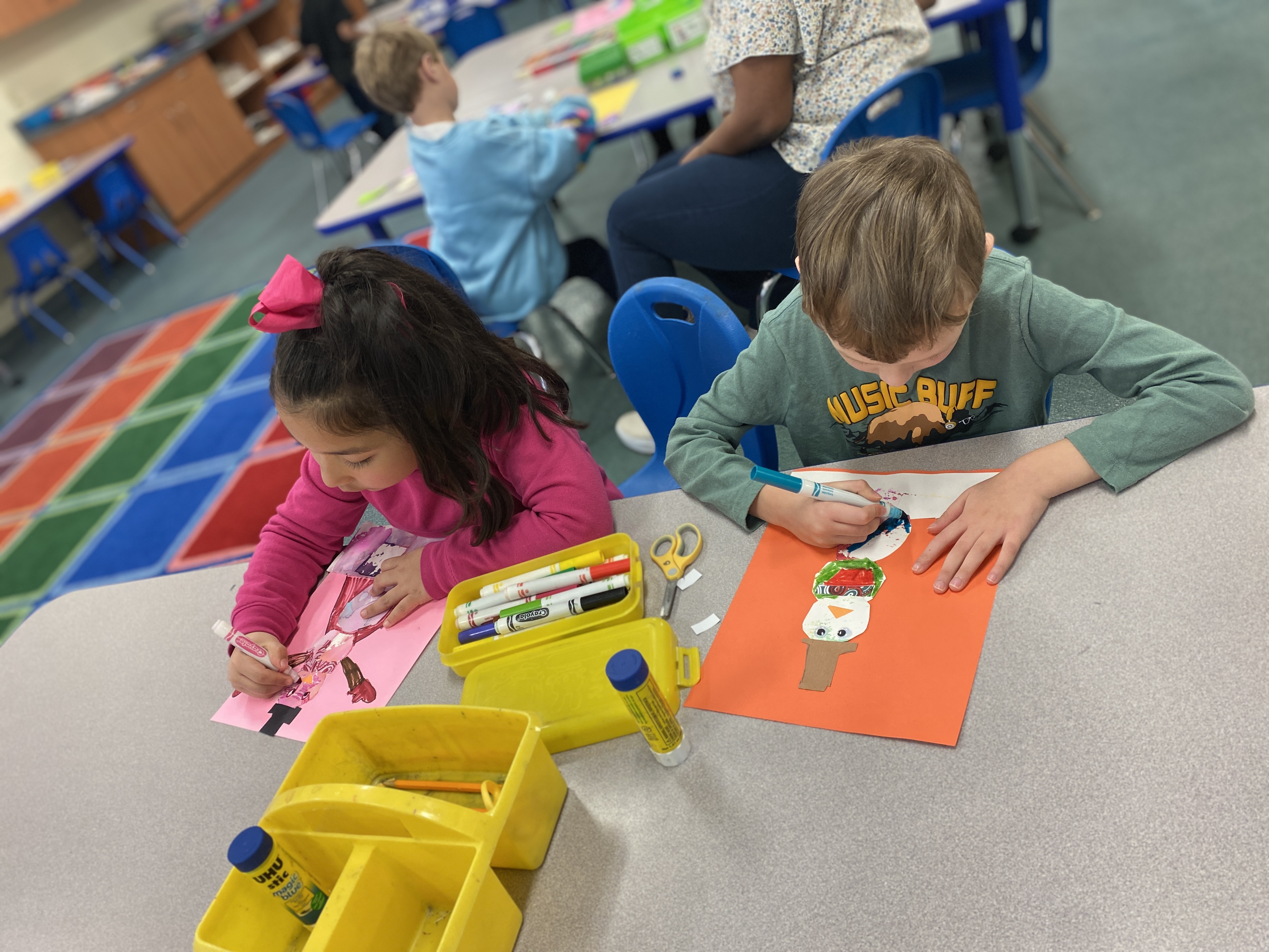 Kindergarten Snowman Art