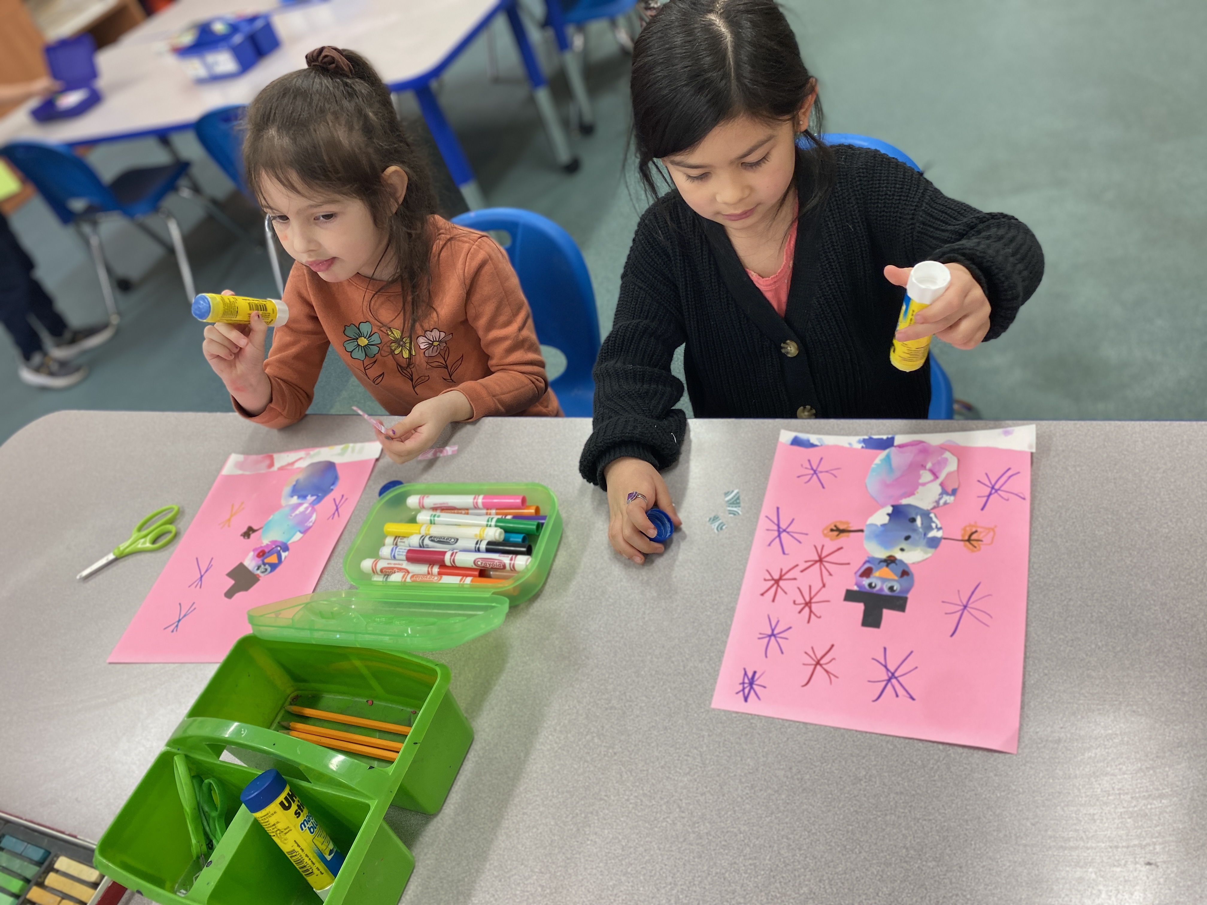 Kindergarten Snowman Art