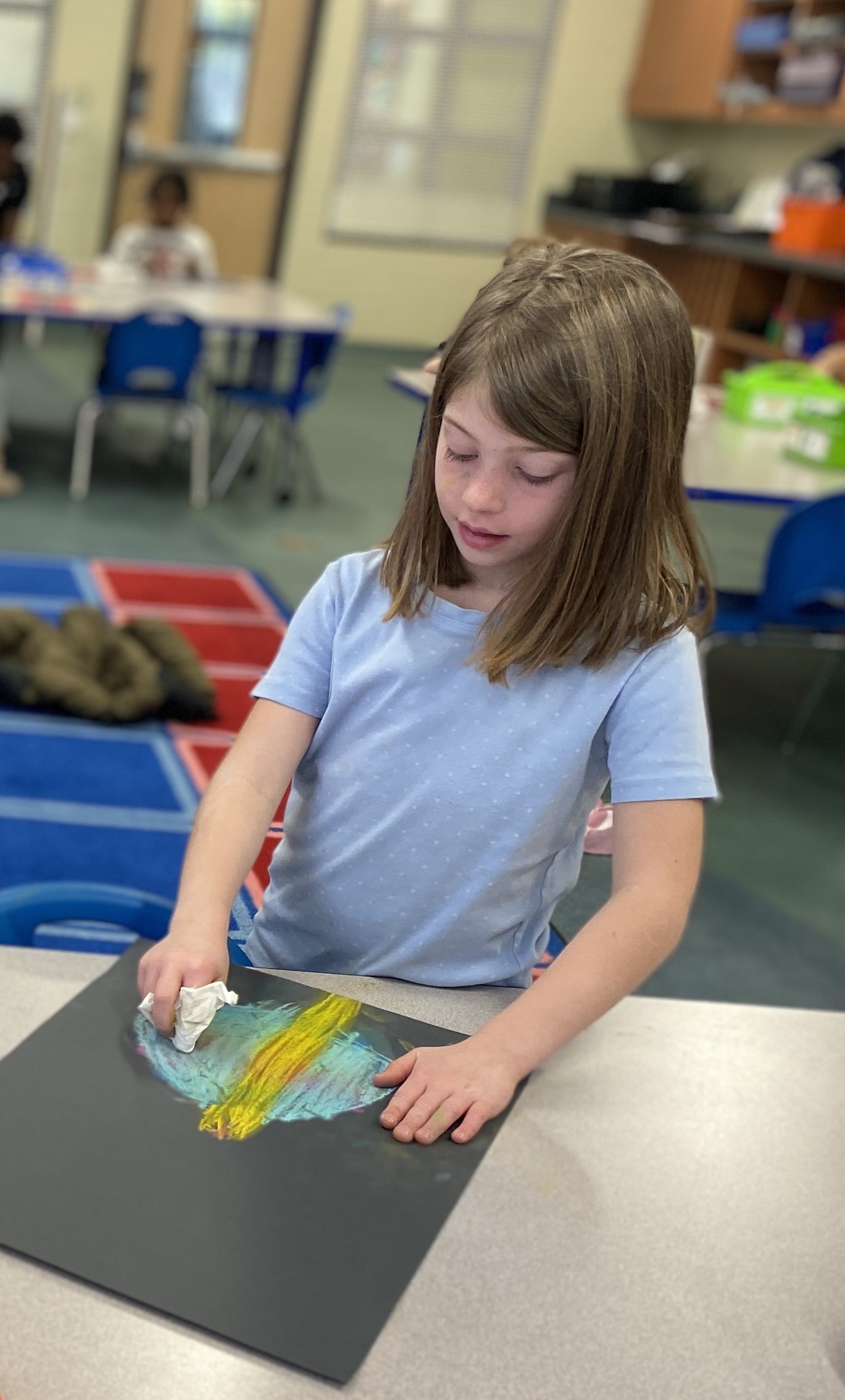 First Grade Art Space Background