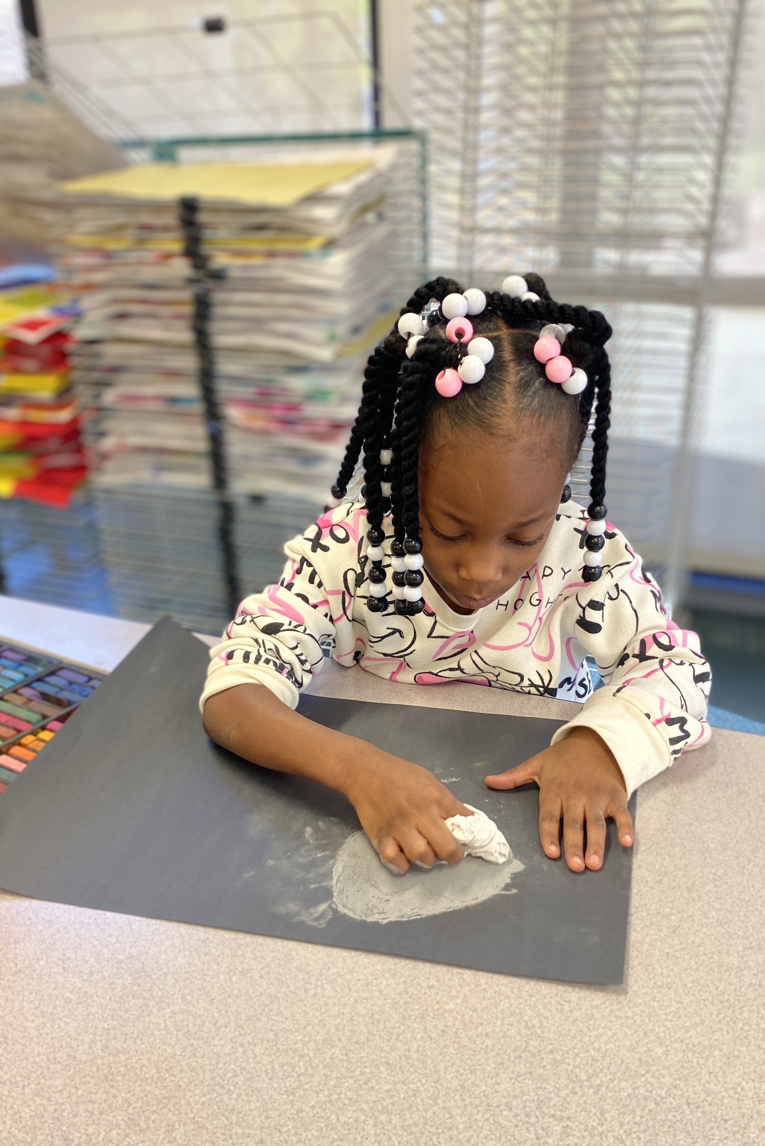 First Grade Art Space Background