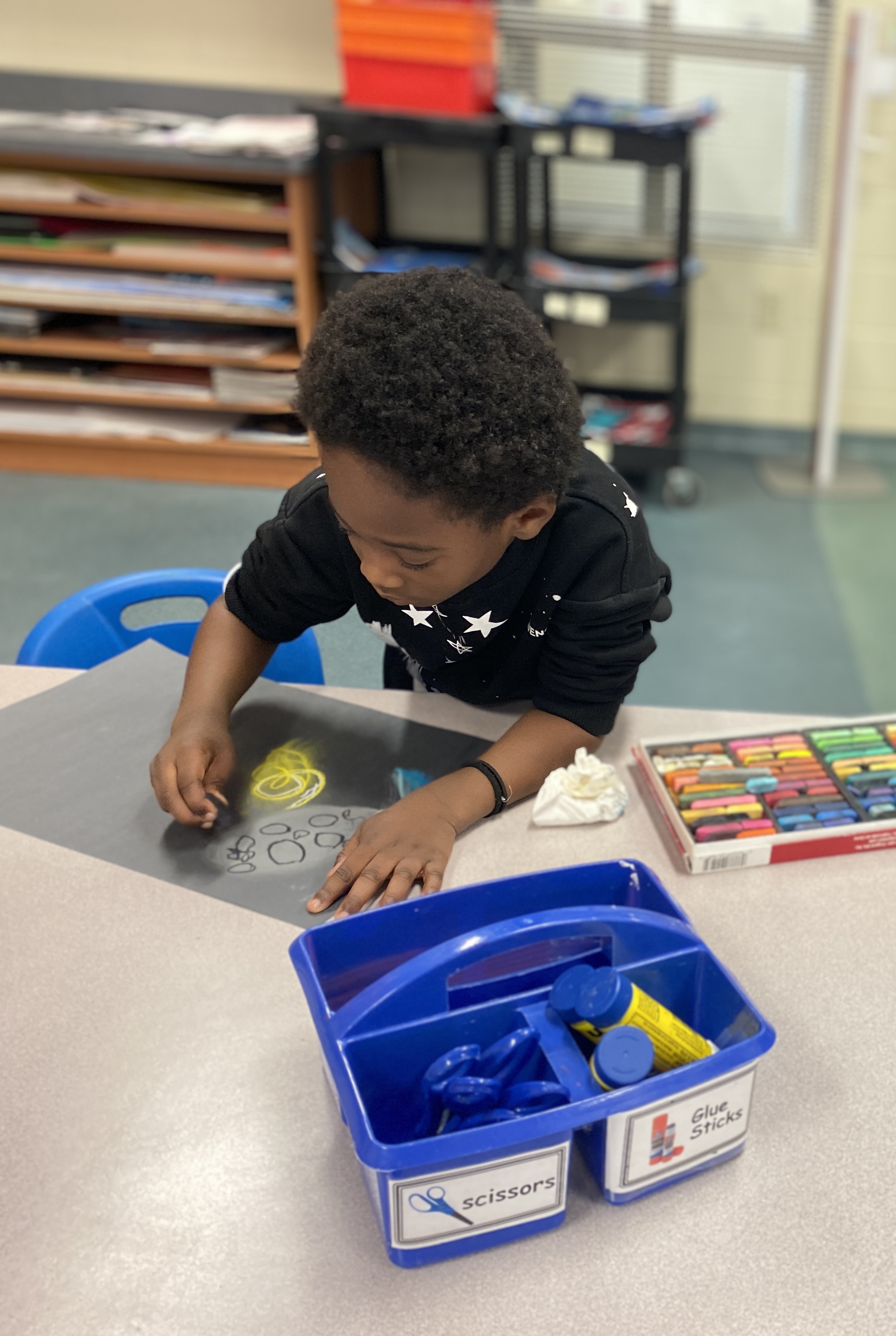 First Grade Art Space Background