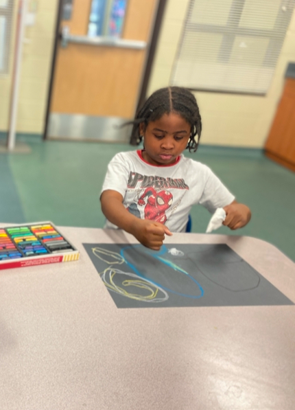 First Grade Art Space Background